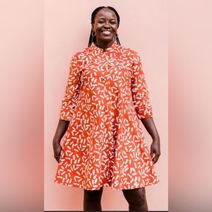 Zuri Swing Dress Handcrafted in Kenya. Like New Condition. Worn once.